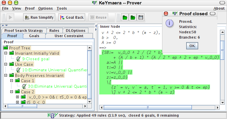 KeYmaera Software: A Hybrid Theorem Prover for Hybrid Systems